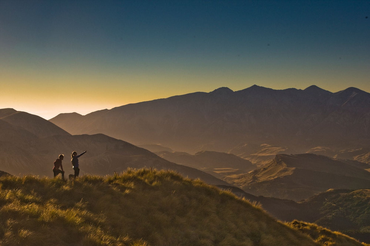 Day walkers on top of mountain in arthur's pass