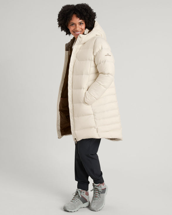 Women's Epiq Down Parka Jacket Natural – Kathmandu US
