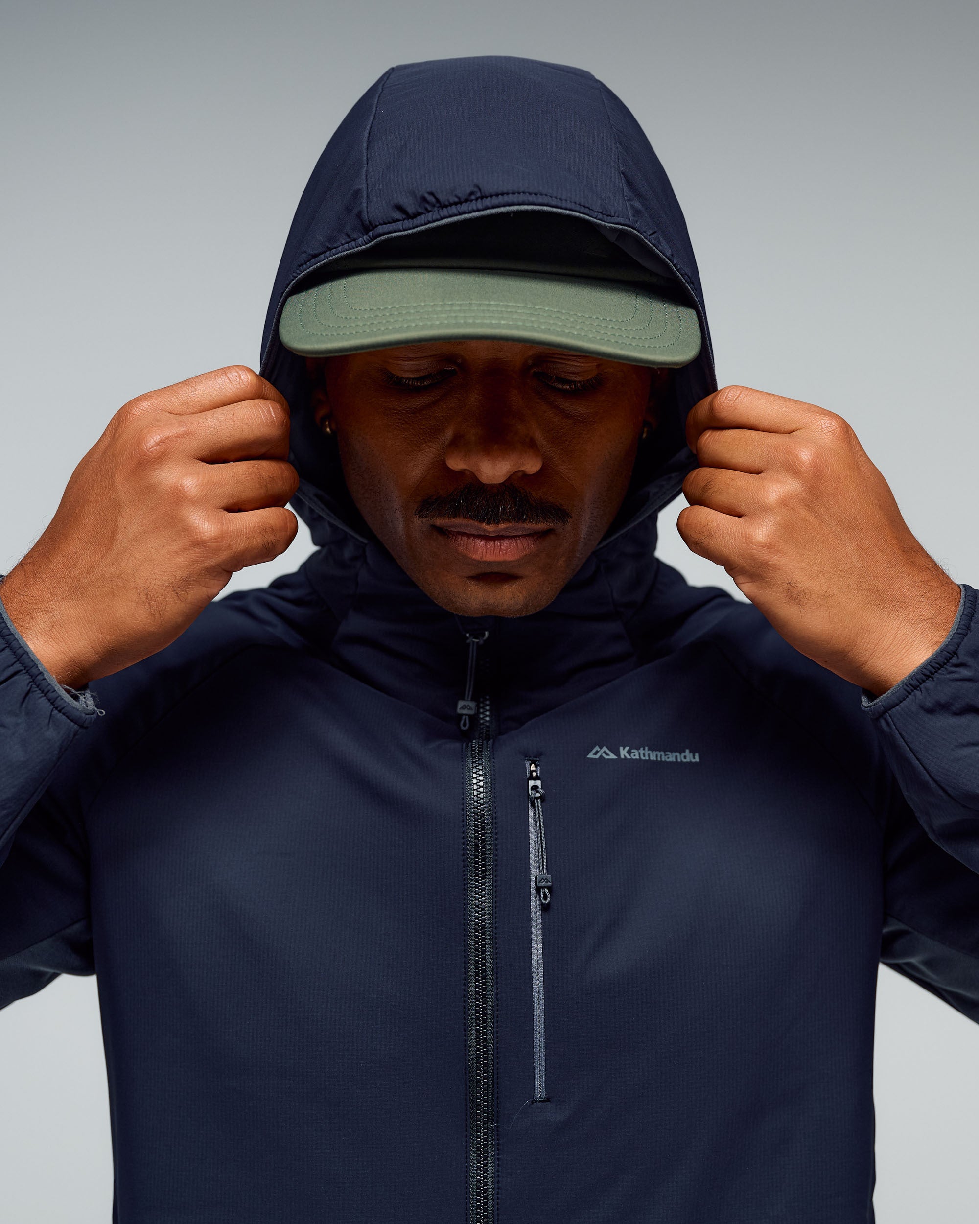 STARTER BLACK XL ネイビー ウォームアップウェア Men's Seeker PrimaLoft® Active Hooded Jacket - Black Stingray