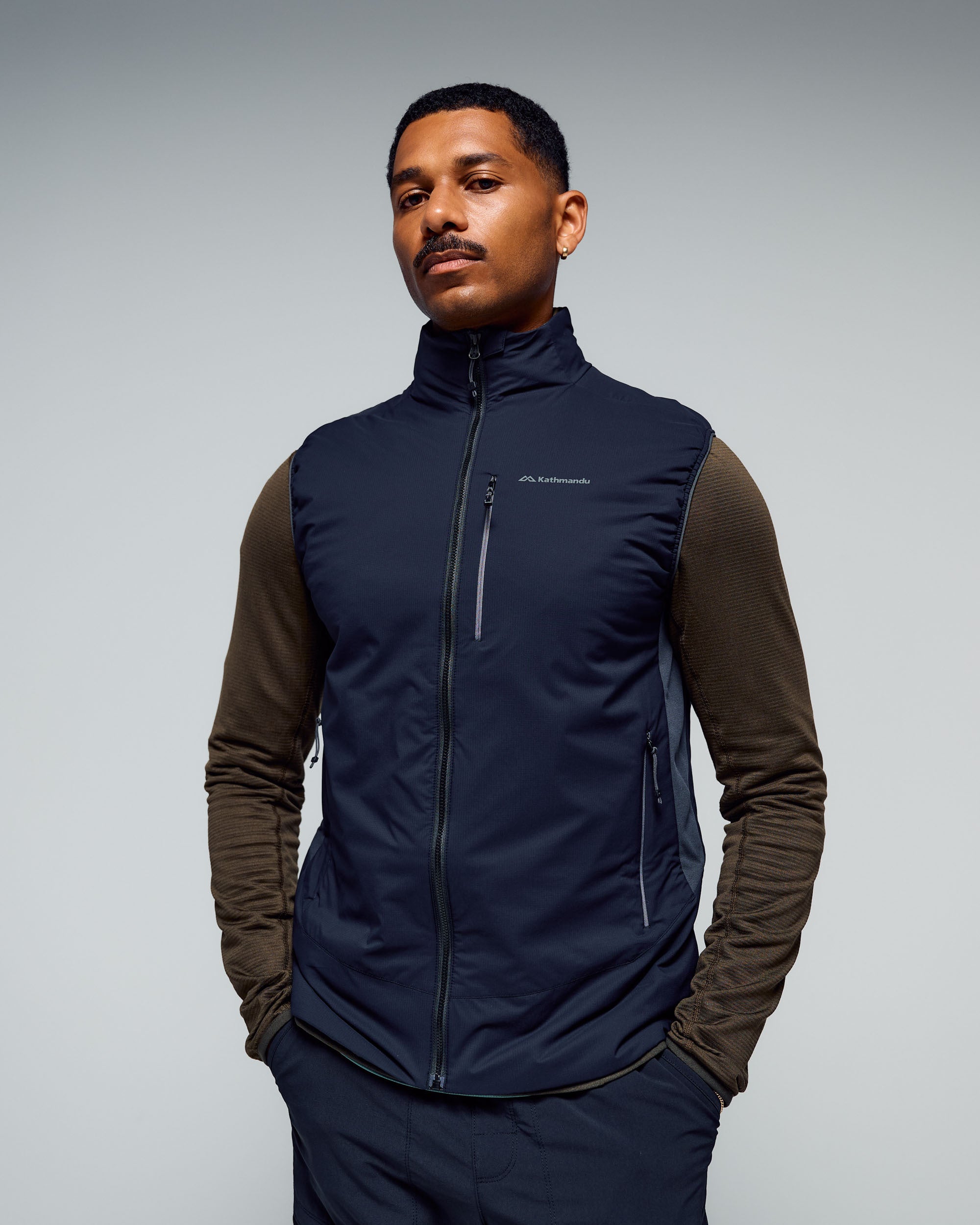 Men's Seeker PrimaLoft® Active Vest - Black Stingray – Kathmandu US