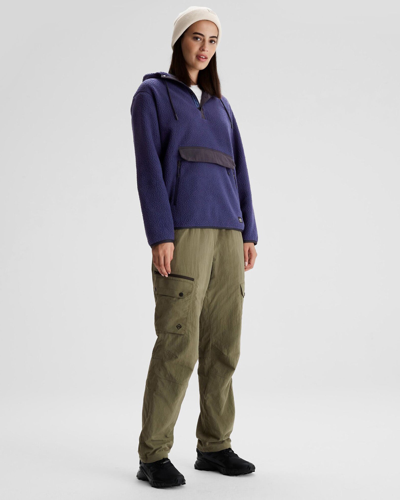 Women's Co-Z High Pile Hooded Pullover - Dark Horizon – Kathmandu US